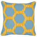Gaines - Pillow - Yellow With Blue
