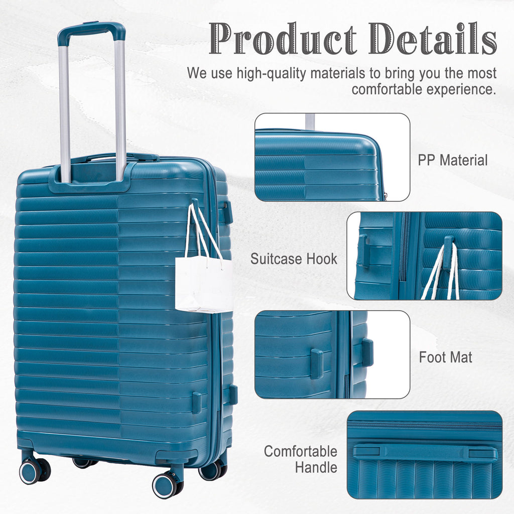 4 Piece Luggage Set, Combination Lock