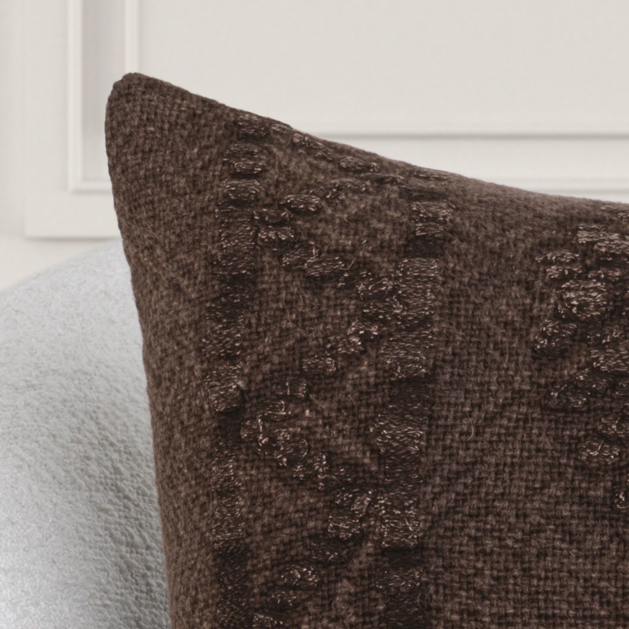 Abbey - 22" x 22"Pillow - Sierra Brown