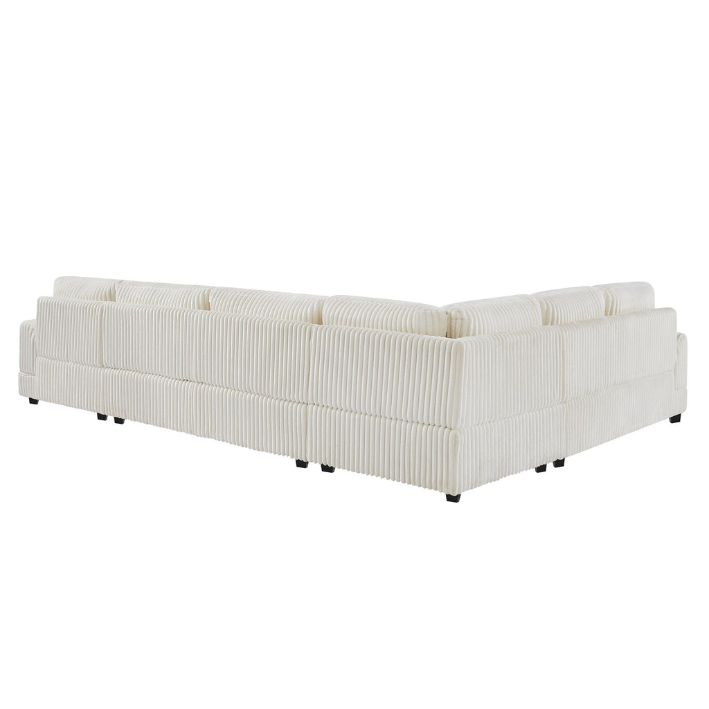 Oversized Sectional Sofa U - Shaped Sofa Couch Modern Sofa Upholstered In Soft With A Chaise Lounge For Living Room