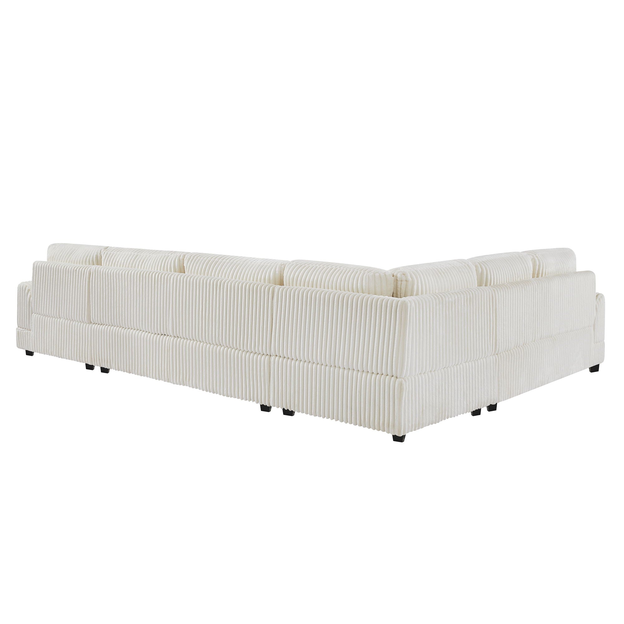 Oversized Sectional Sofa U - Shaped Sofa Couch Modern Sofa Upholstered In Soft With A Chaise Lounge For Living Room