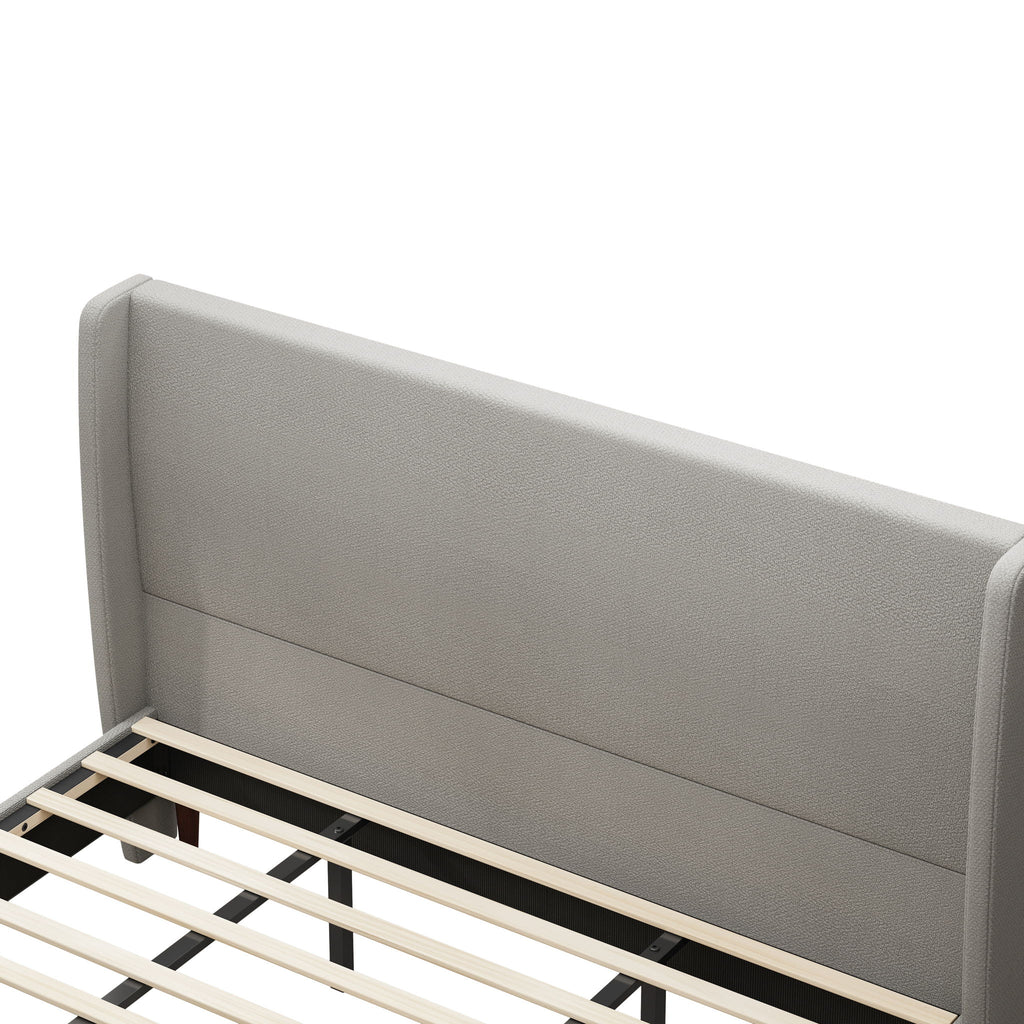 Upholstered Bed & High Headboard Design
