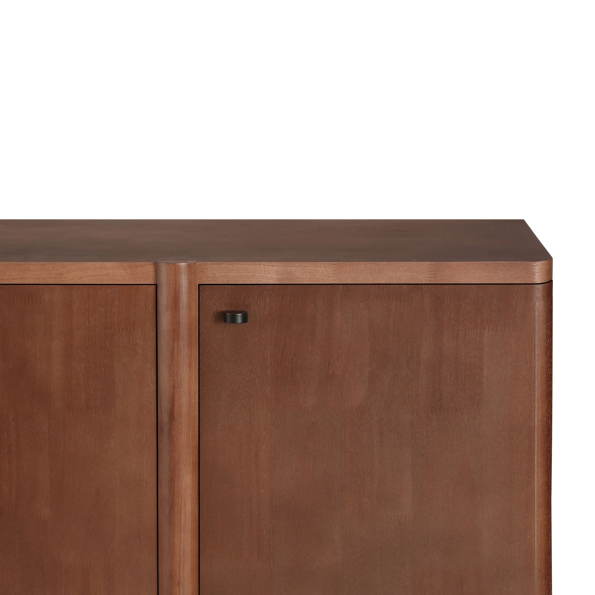Govanny - Storage Sideboard With Adjustable Shelves & Rubberwood Legs - Espresso