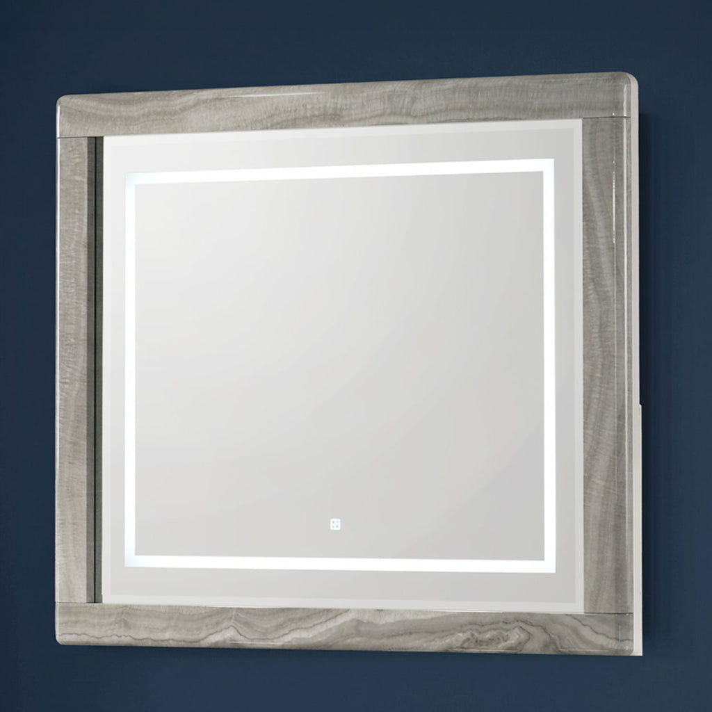 Jazz - LED Mirror With Touch Sensor Switch (Dresser Not Included) - White