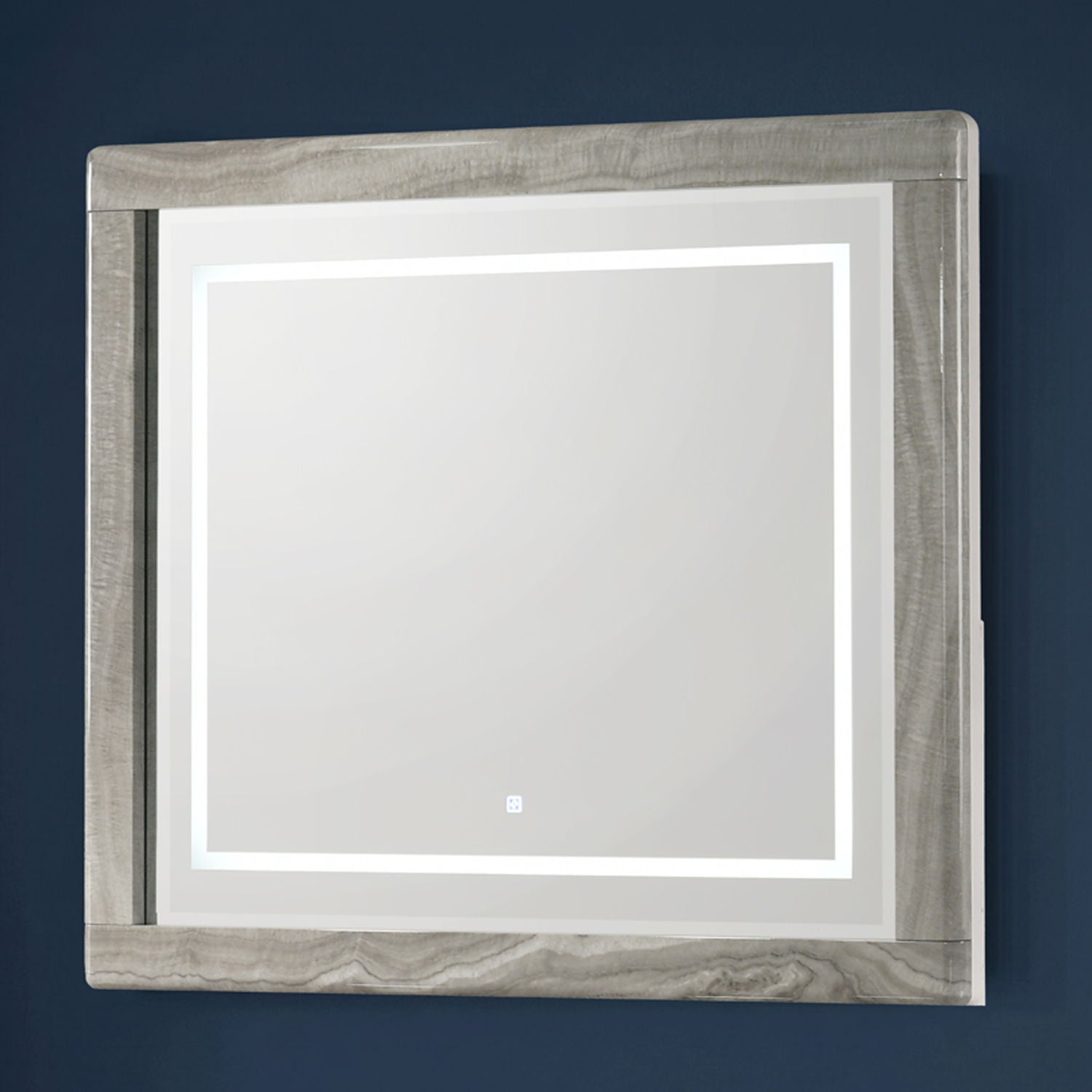 Jazz - LED Mirror With Touch Sensor Switch (Dresser Not Included) - White