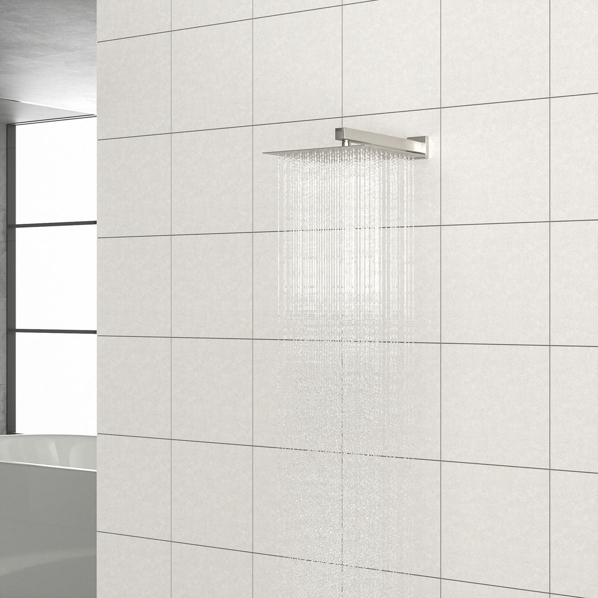 Wall Mounted Shower Arm With Flange