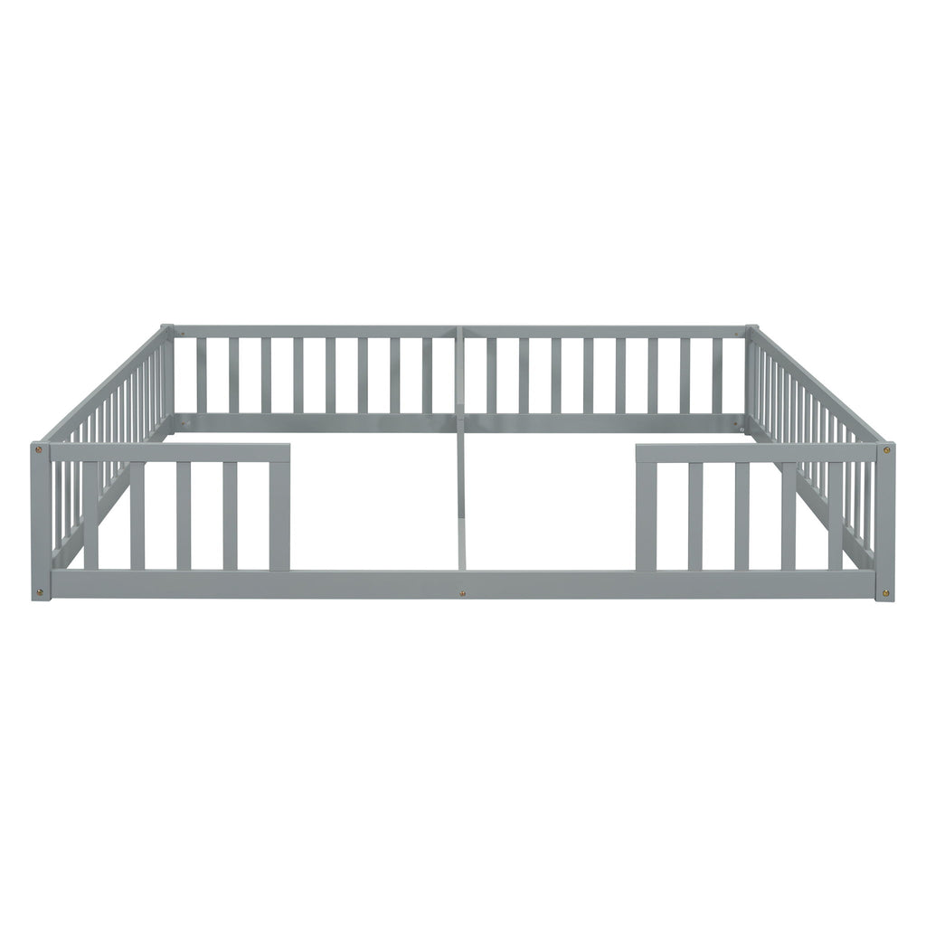 Double Floor Bed With Fence, Guardrails, Without Door