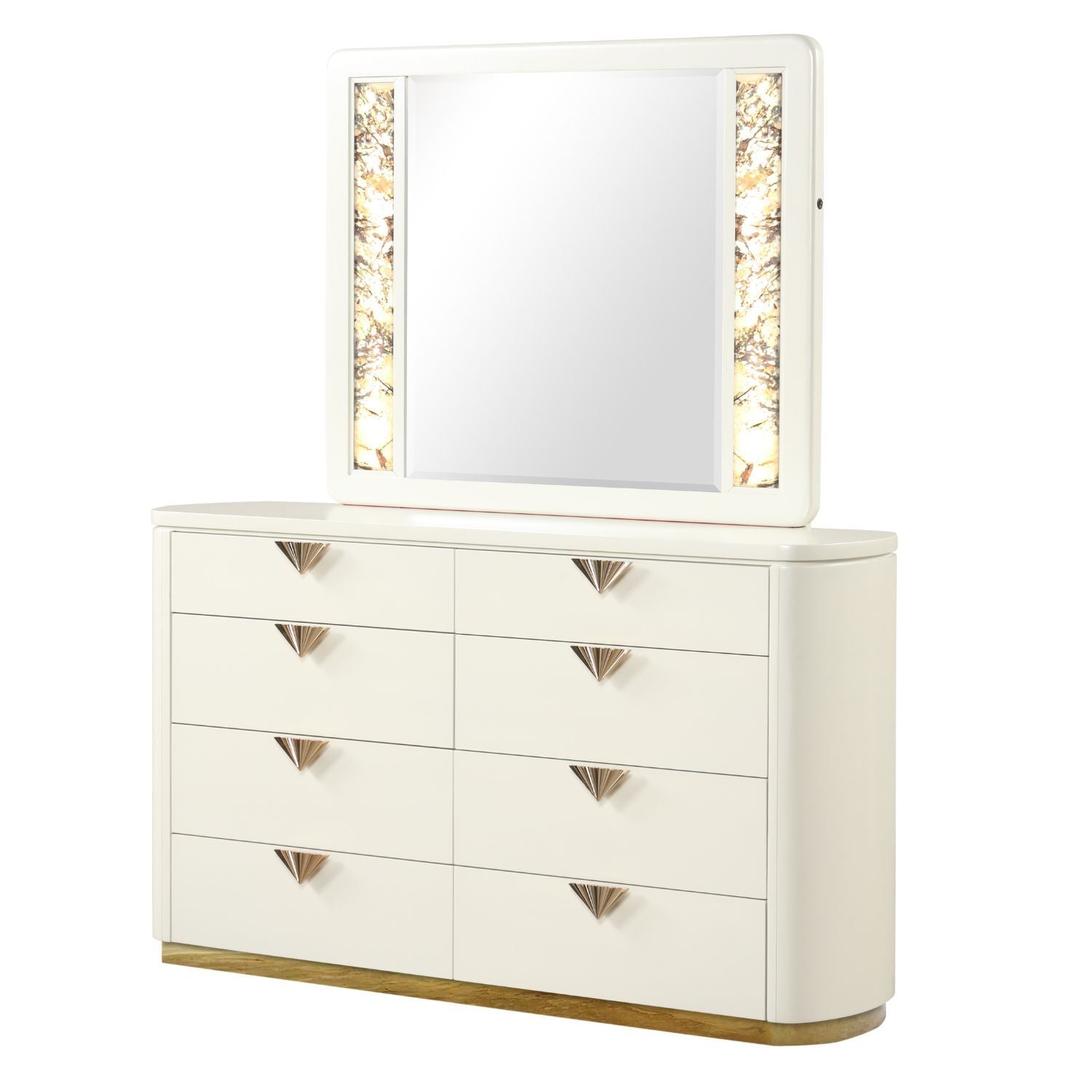 La Pierre - 6 Drawer Dresser - Beige