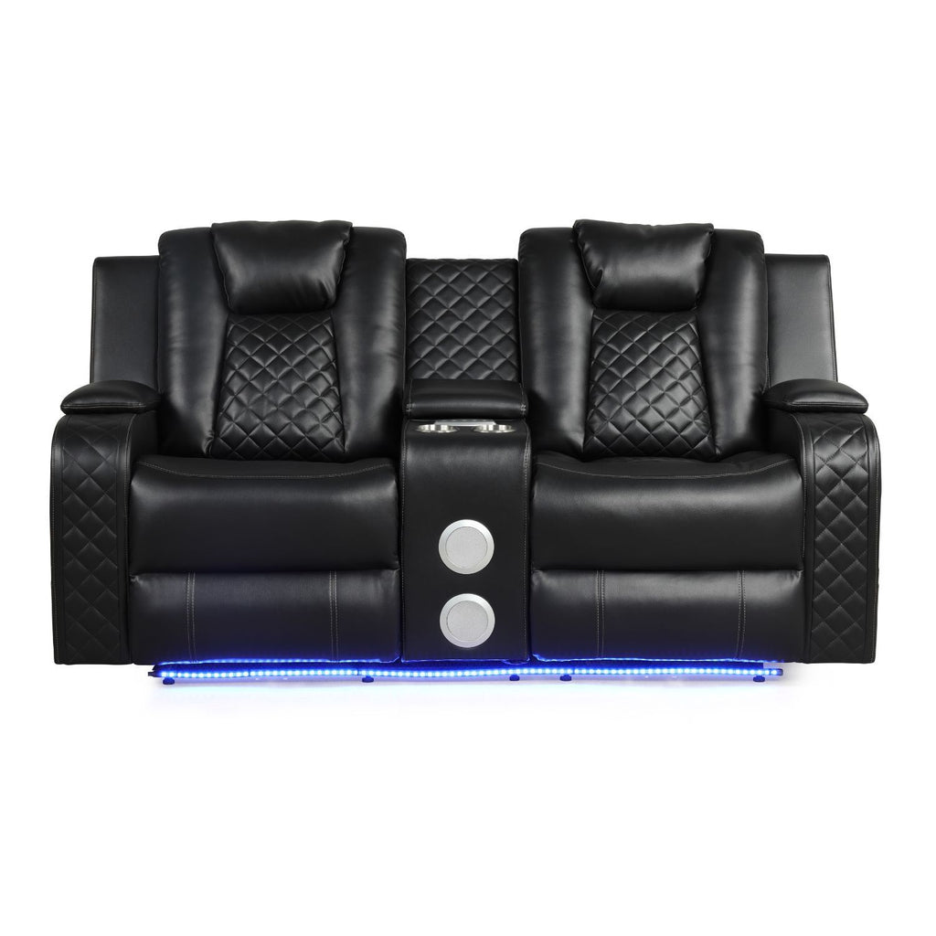Benz - LED & Power Recliner With Adjustable Headrests And Ambient LED Lighting