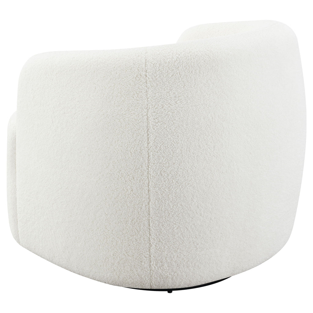 Denae - Upholstered Swivel Chair - Ivory