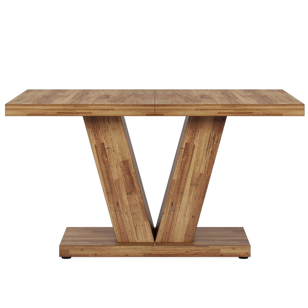 Dining Table With Pedestal Base For 4 - 6 People