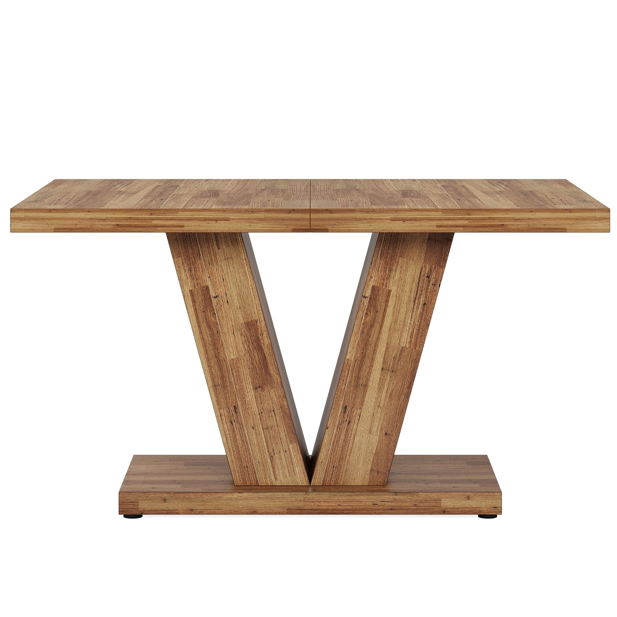 Dining Table With Pedestal Base For 4 - 6 People