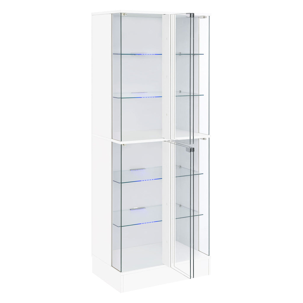 Gilbert - 4 Door LED Curio Display Cabinet