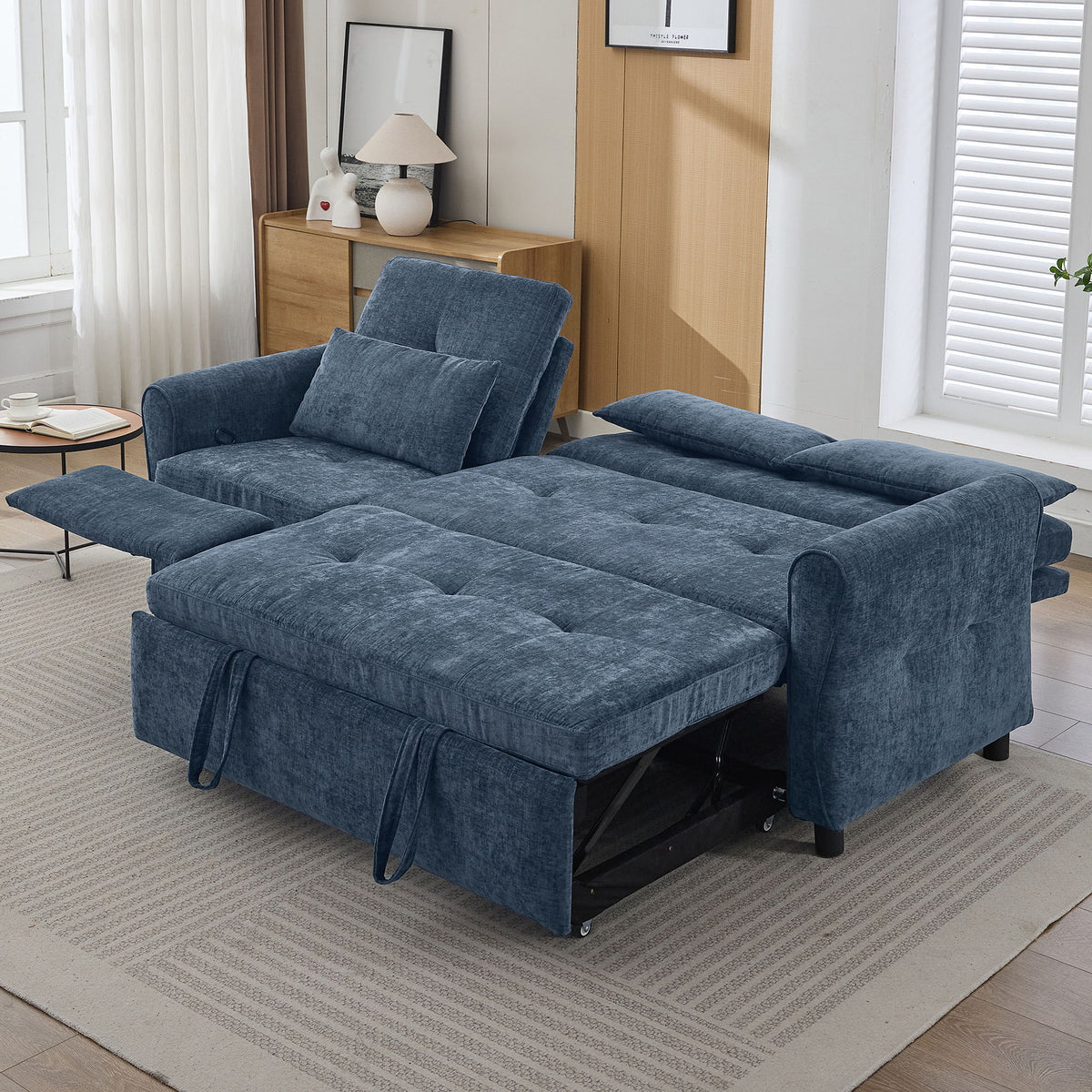 3 Seater Sofa Bed And Reversible Recliner