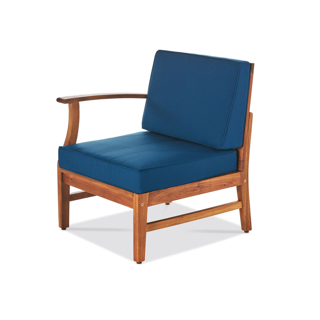 Perla - 5 Pieces Sofa Set - Blue
