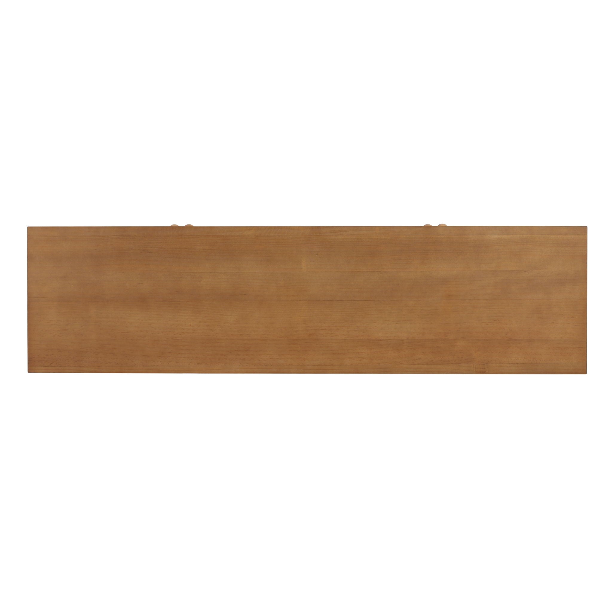 4 Door Sideboard, Wavy Pattern Doors, Adjustable Shelves - Natural
