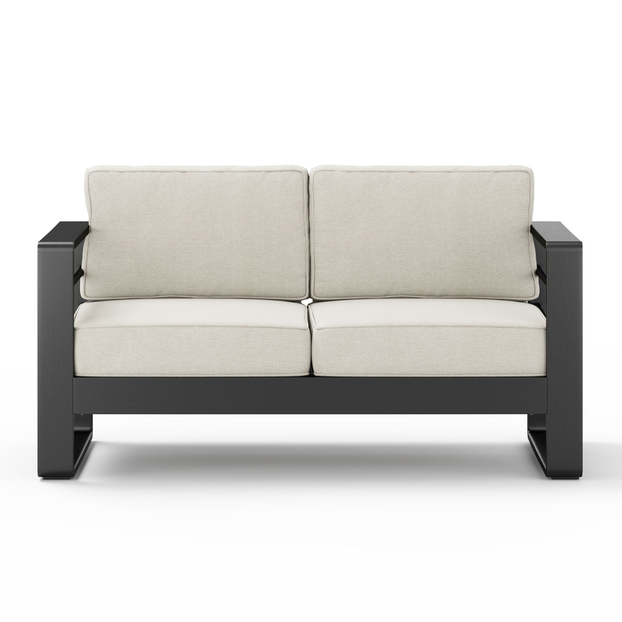 Maya Bay - Loveseat - Black / Beige