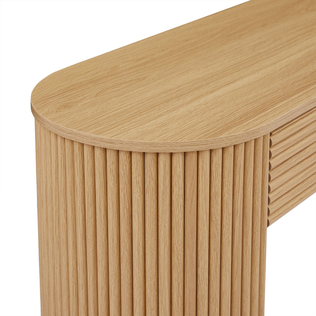 Retro Console Table With Storage, 3 Drawers