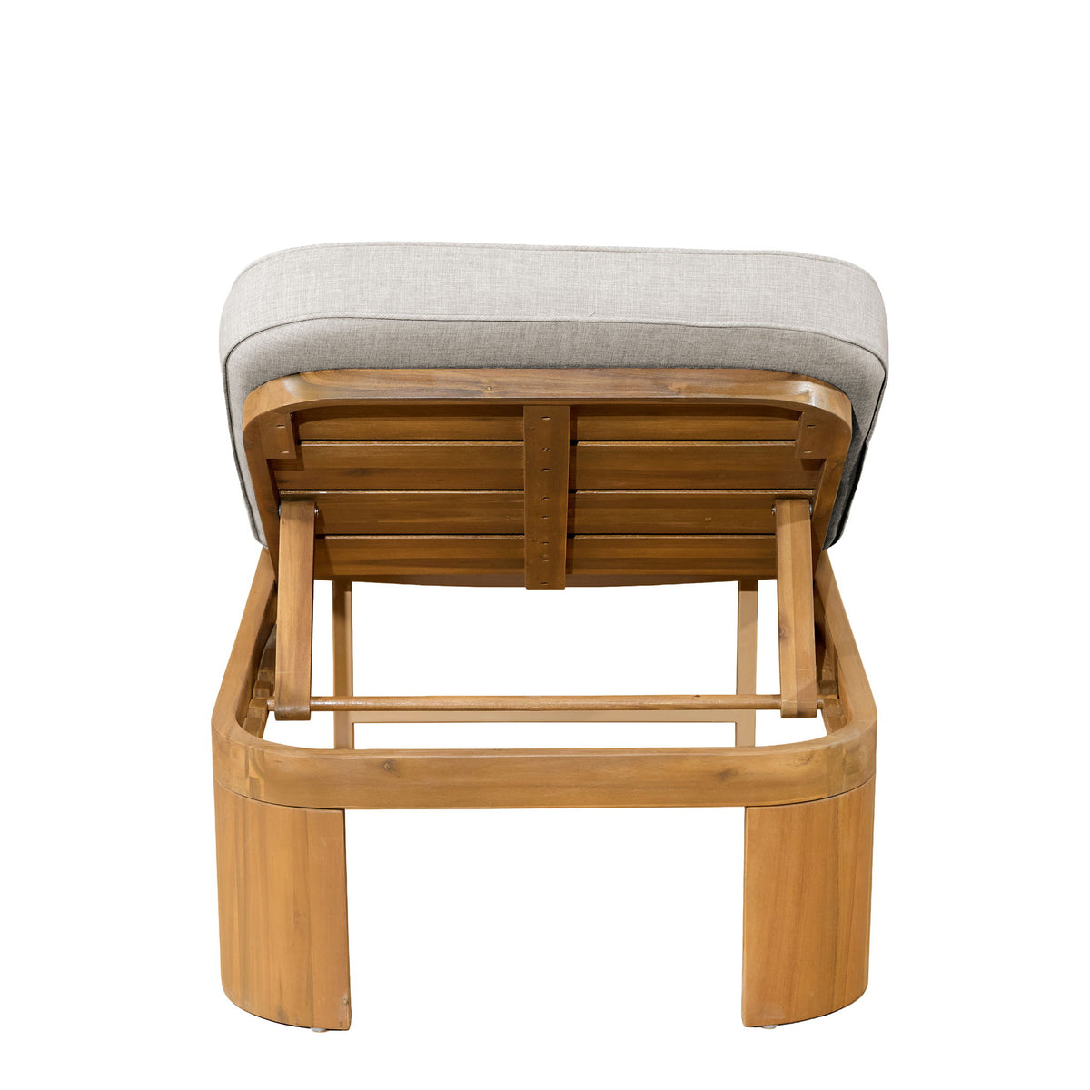 Outdoor Chaise Lounge Set With Side Table, 5 Position Adjustable Patio Recliner