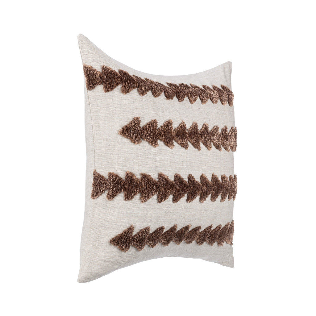 Essay - 22" x 22"Pillow - Frothed Brown