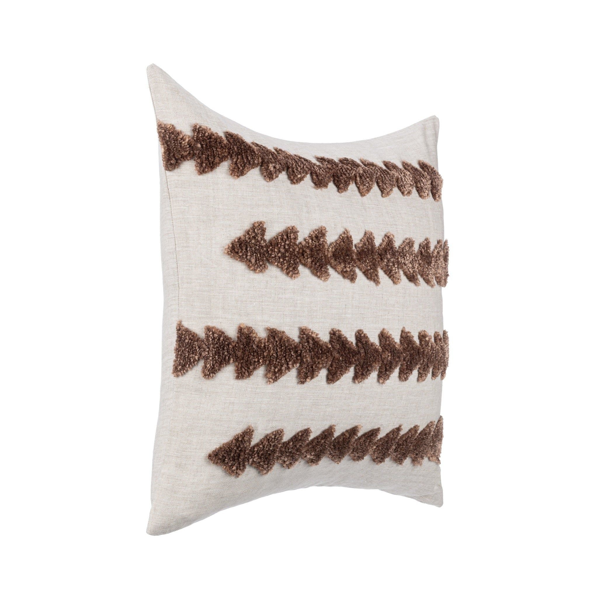 Essay - 22" x 22"Pillow - Frothed Brown