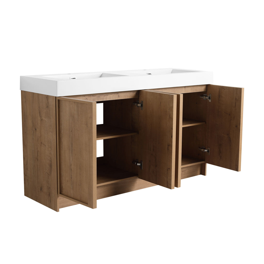 Freestanding Bathroom Vanity With Sink, Soft Close Doors