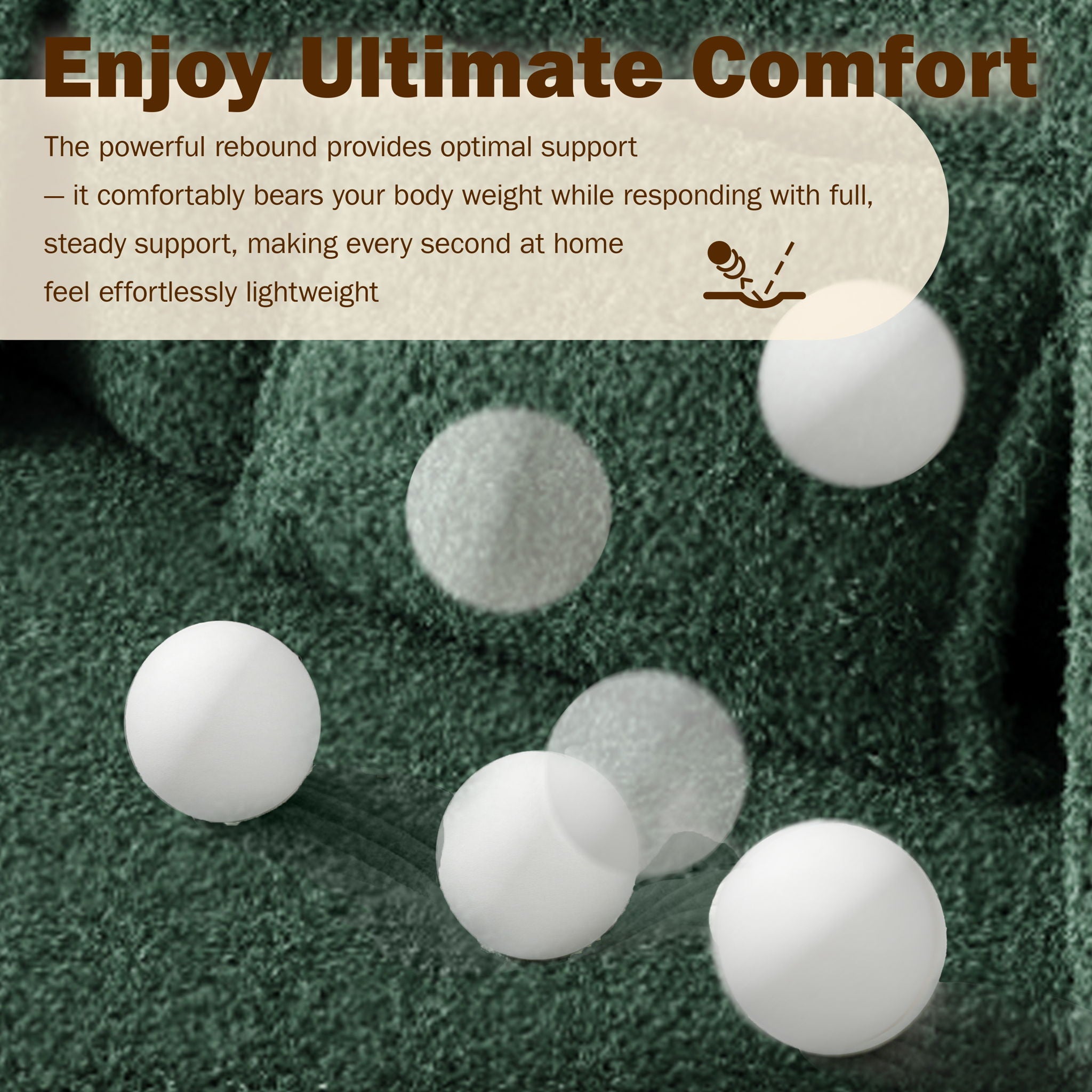 Modern Floor Sleeper Sofa Bed With 2 Pillows, Convertible Twin Size Folding Mattress For Living Room