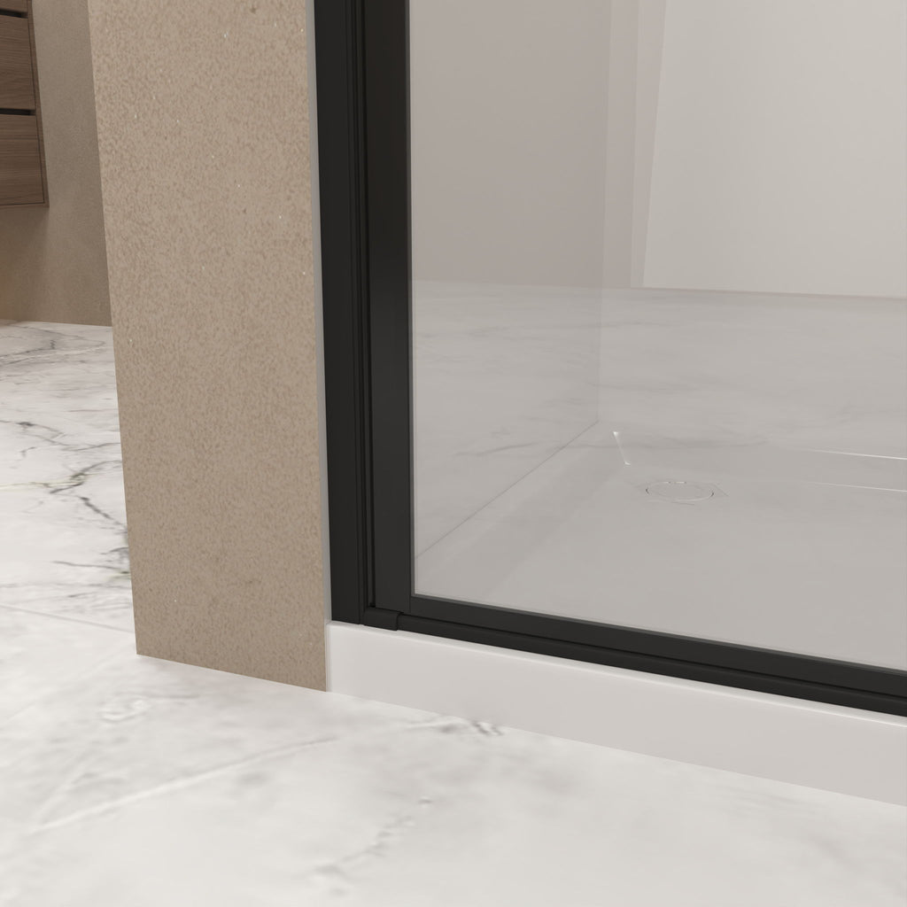 Shower Door With Glass And Explosion Proof Safety Film