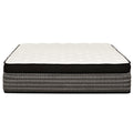16" Premium Hybrid Mattress In A Box Plush Gel Memory Foam Top With Cooling Technology - Gray / White - Queen