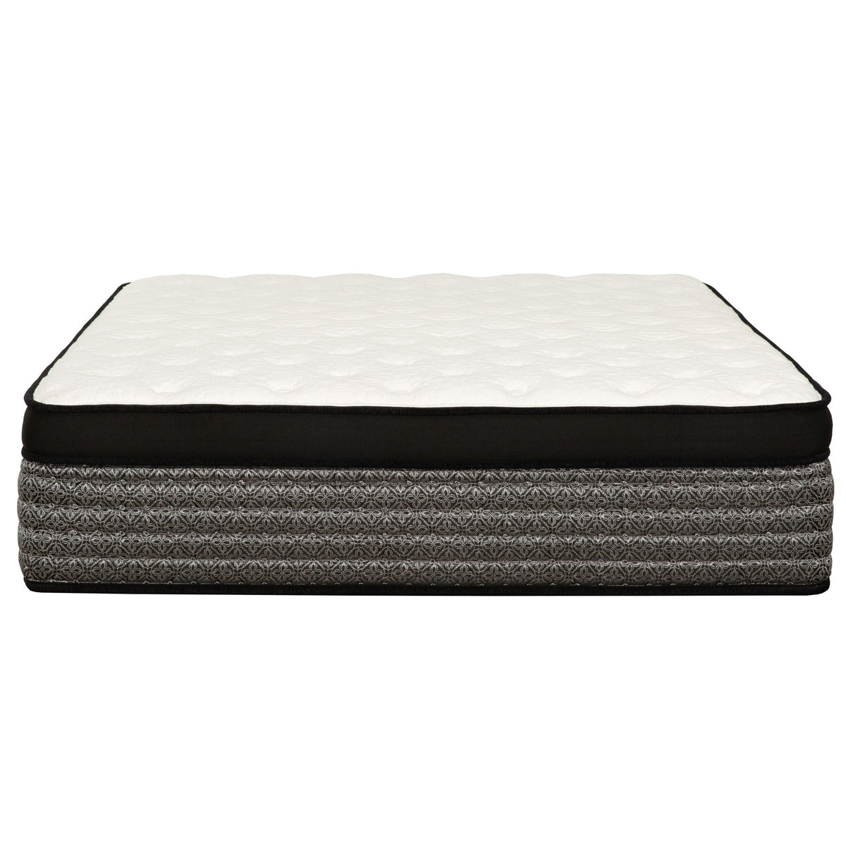 16" Premium Hybrid Mattress In A Box Plush Gel Memory Foam Top With Cooling Technology - Gray / White - Queen