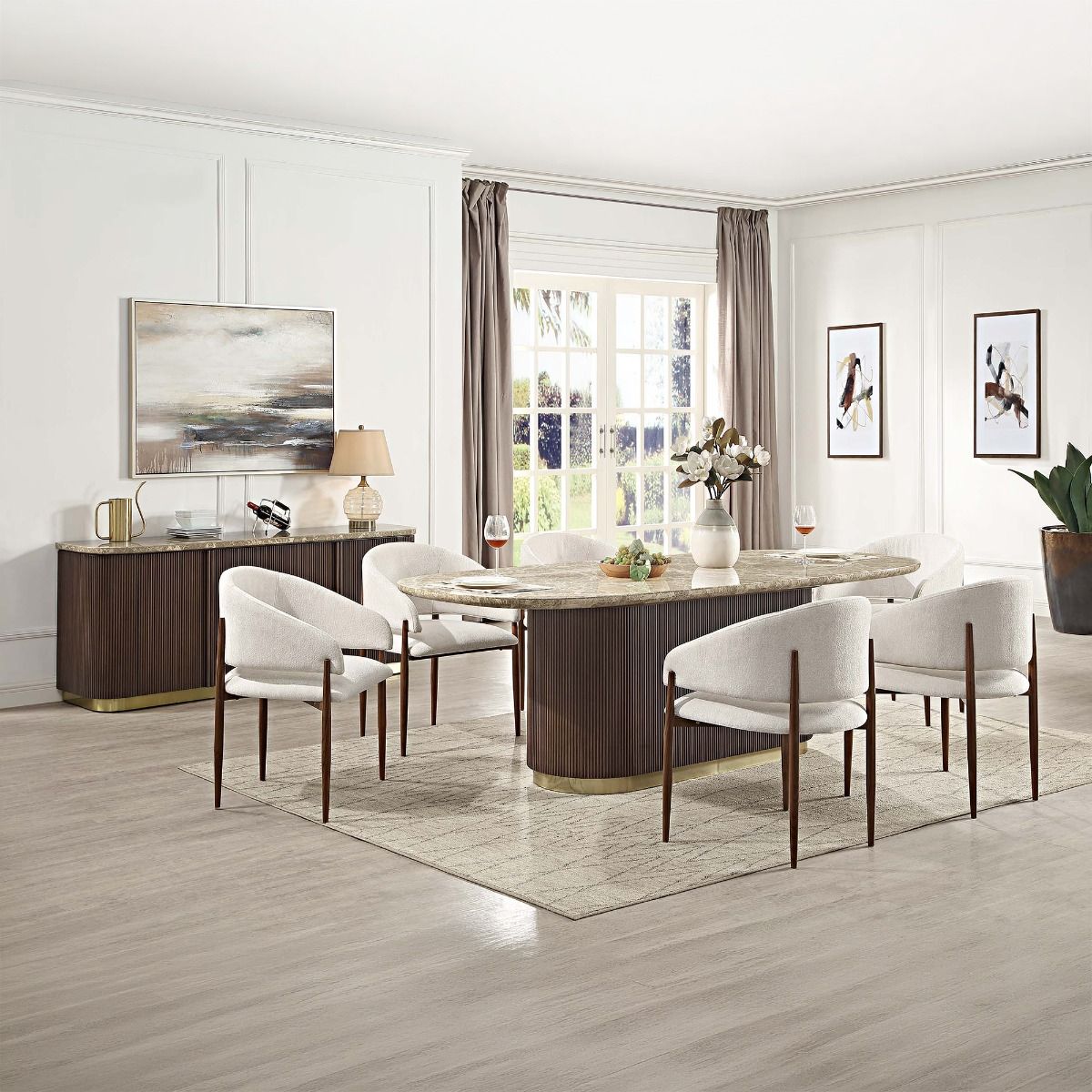 Clayten - Server - Brown Oak