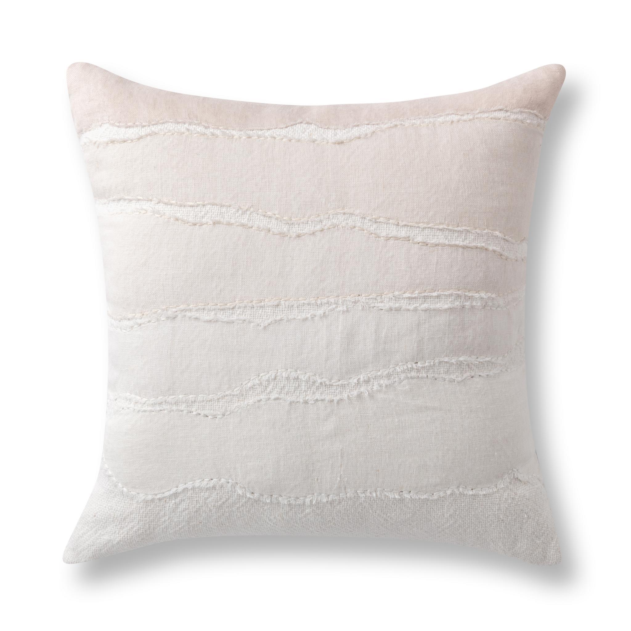 Villa Classics - Bikram 22" x 22" Accent Pillow - Ivory / Natural