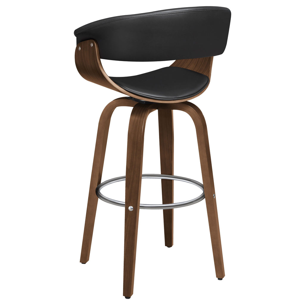 Swivel Bar Stool Elegant Design With Upholstery