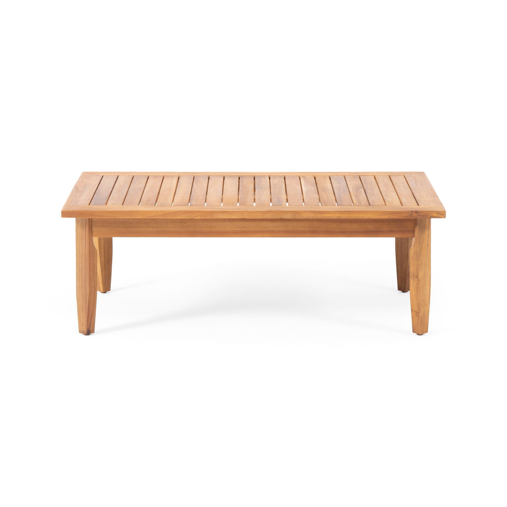 Aston - 2 Piece Wood Outdoor Patio Conversation Seating Set With Cushions