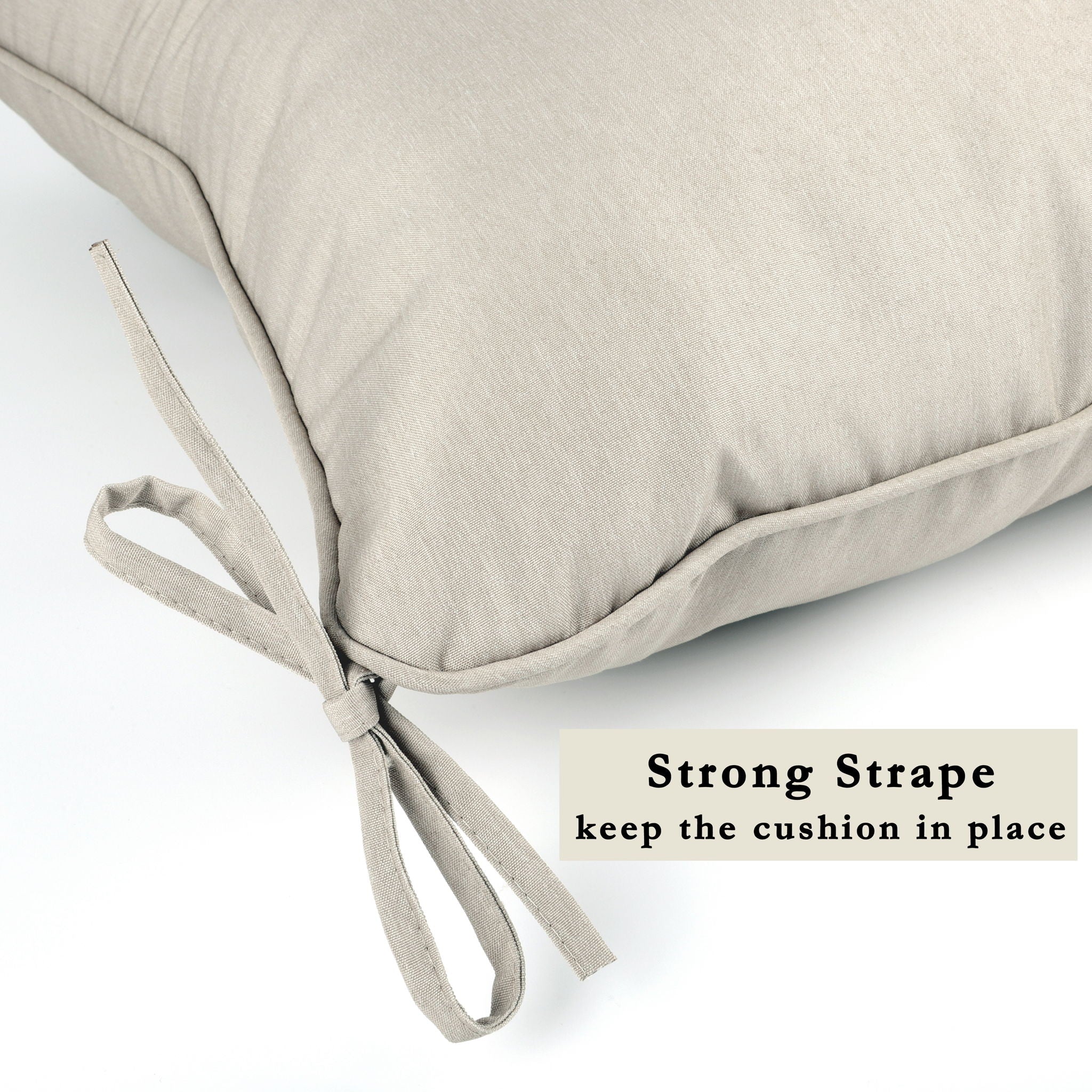 Outdoor Deep Seat Cushions For Patio Furniture Waterproof Set - Beige