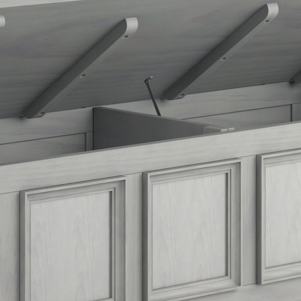 Amherst - Entryway Storage Bench - Gray