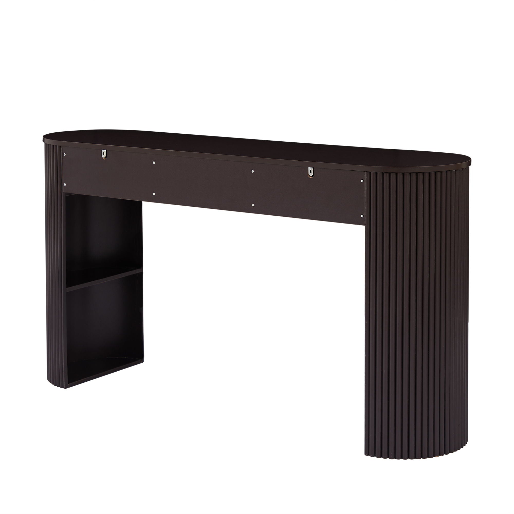 Retro Console Table With Storage, 3 Drawers