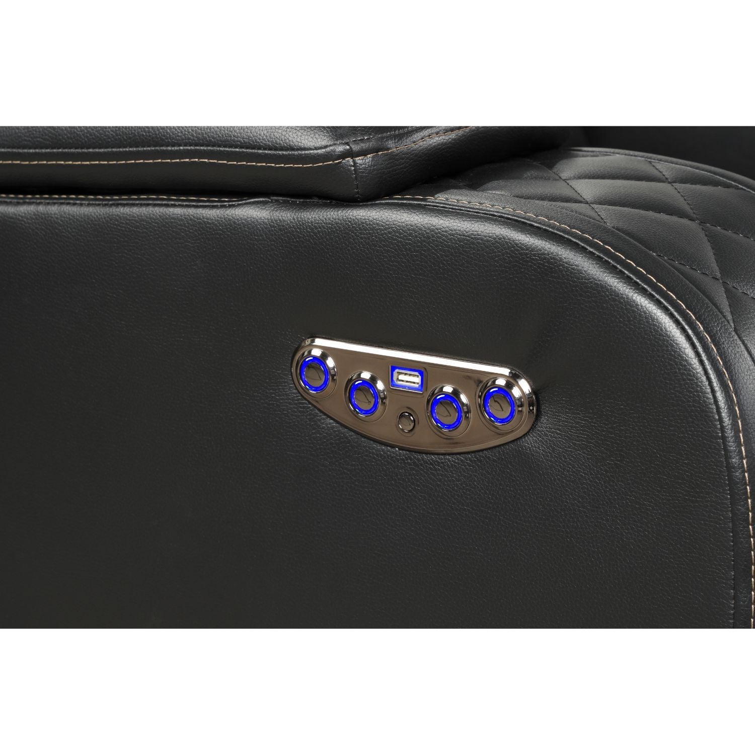 Benz - LED & Power Recliner With Adjustable Headrests And Ambient LED Lighting