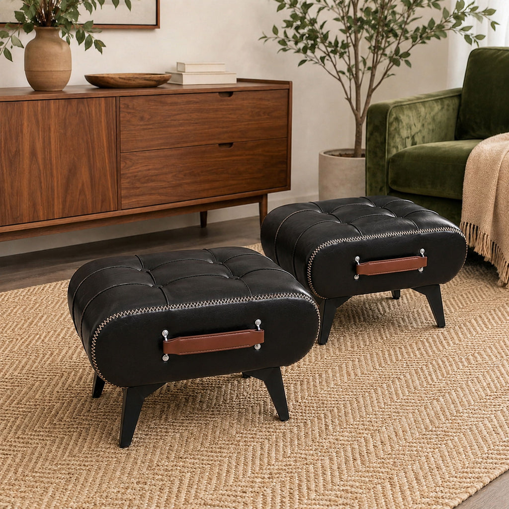 Minimalist Footstool With Hidden Storage