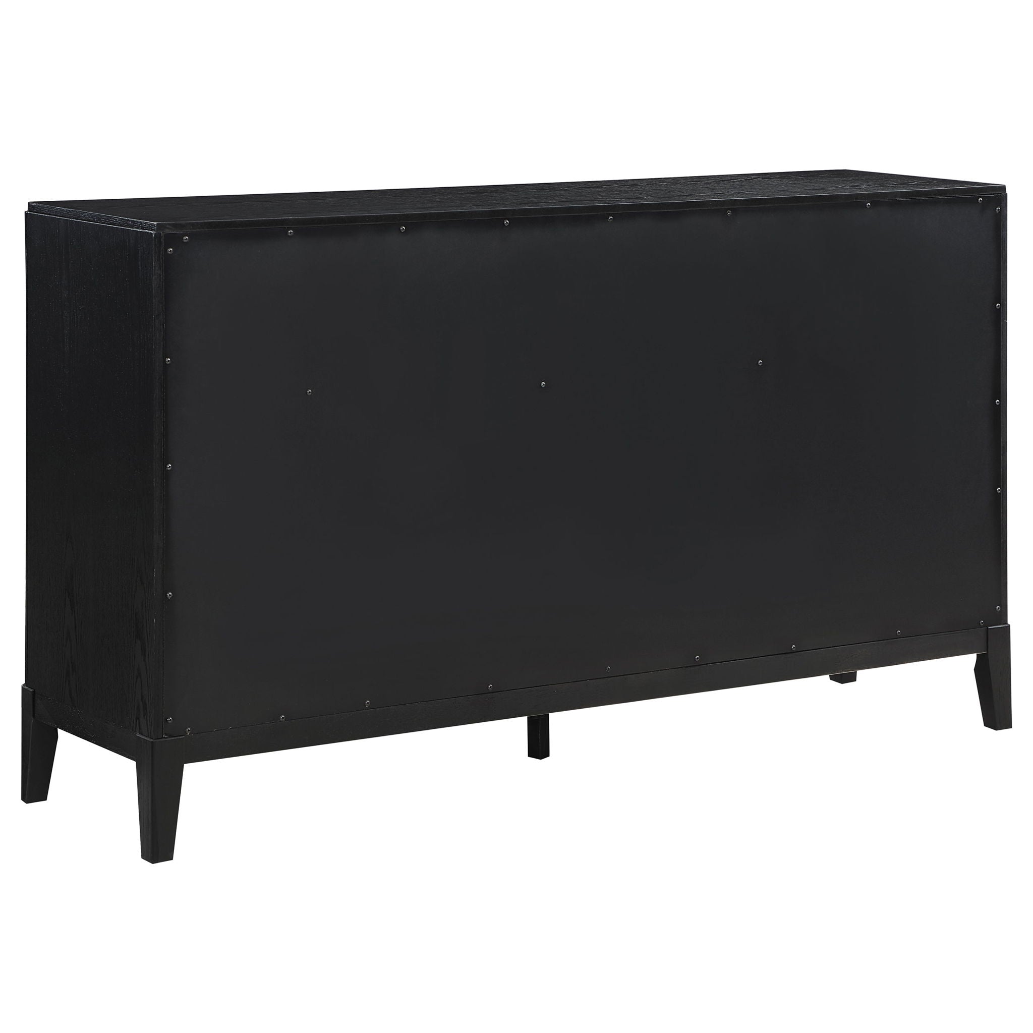Mason - 8 Drawer Dresser With Fluted Design - Black