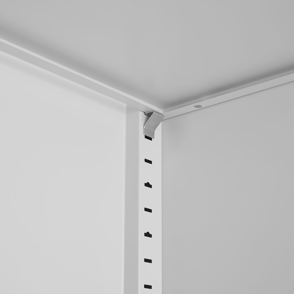 2 Door File Cabinet With Lock, 4 Adjustable Shelves, Heavy-Duty