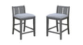 Graham - 20" Upholstered Seat Counter Height Chair (Set of 2) - Gray
