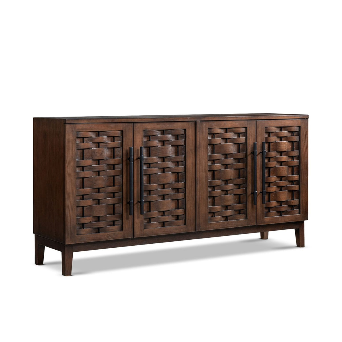 Koa - 4 Door Sideboard - Dark Brown