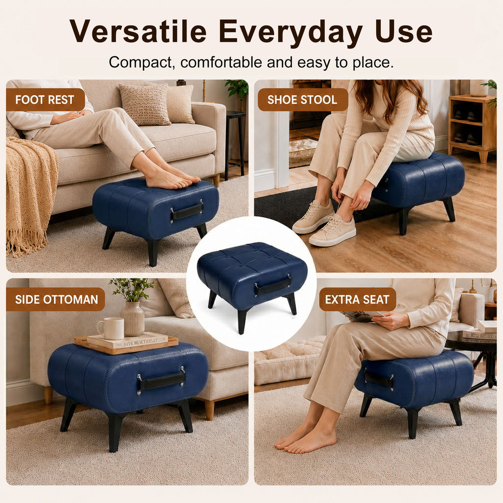 Minimalist Footstool With Hidden Storage