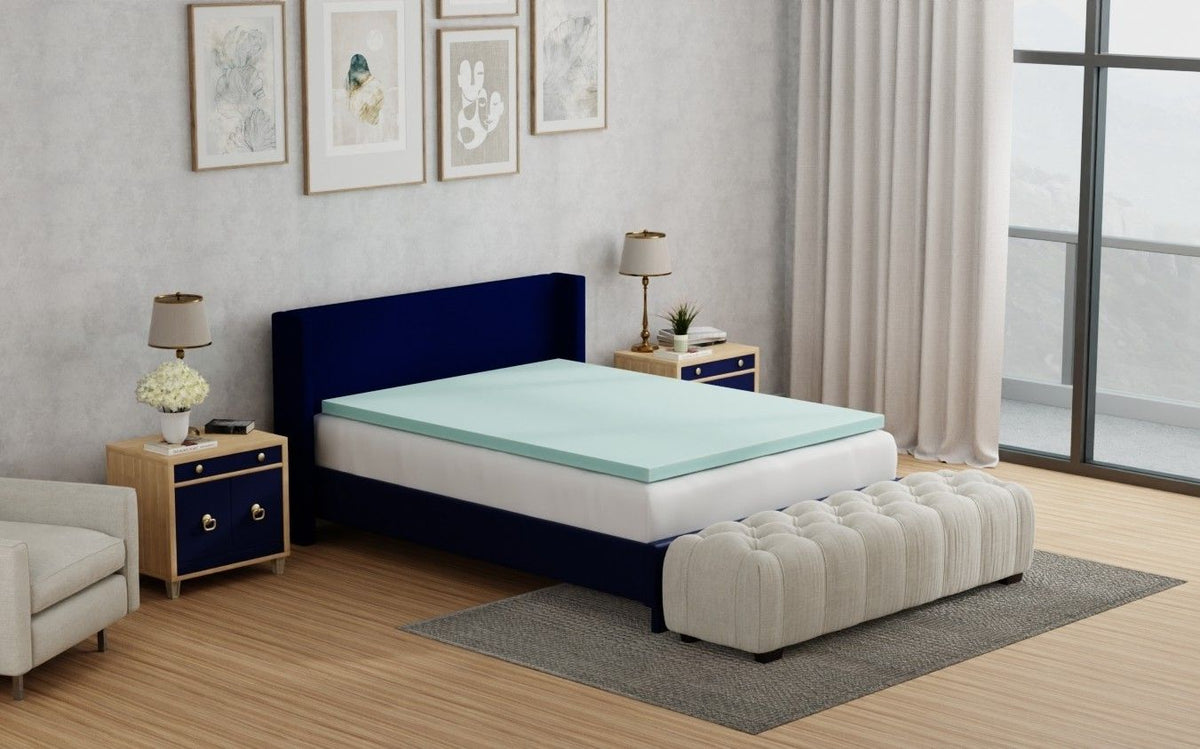 3" Gel Plush Memory Foam Cooling Mattress Topper