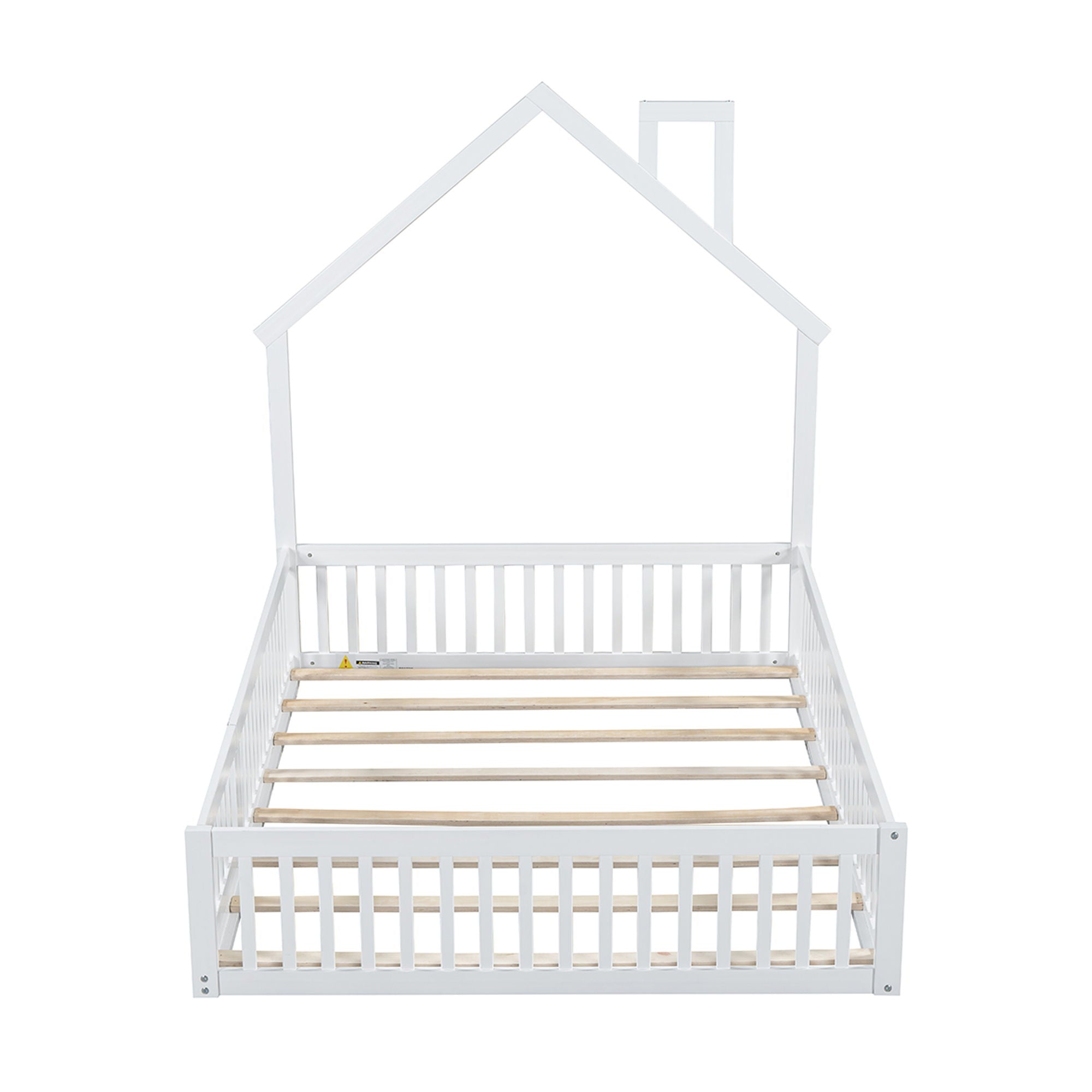 House Platform Bed With Guardrail