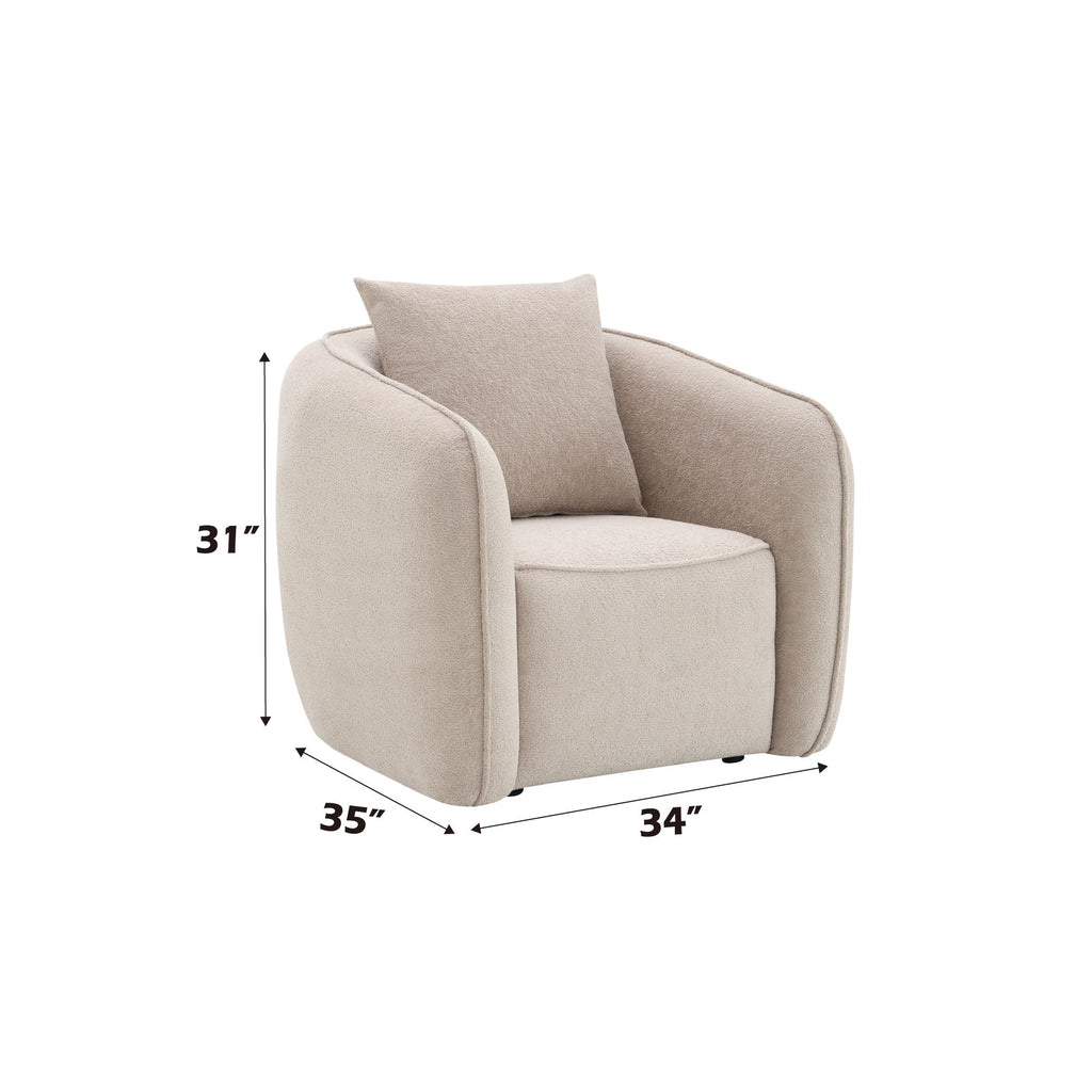 Keith - 3 Piece Living Room Set (Comes With Matching Color Toss Pillows)