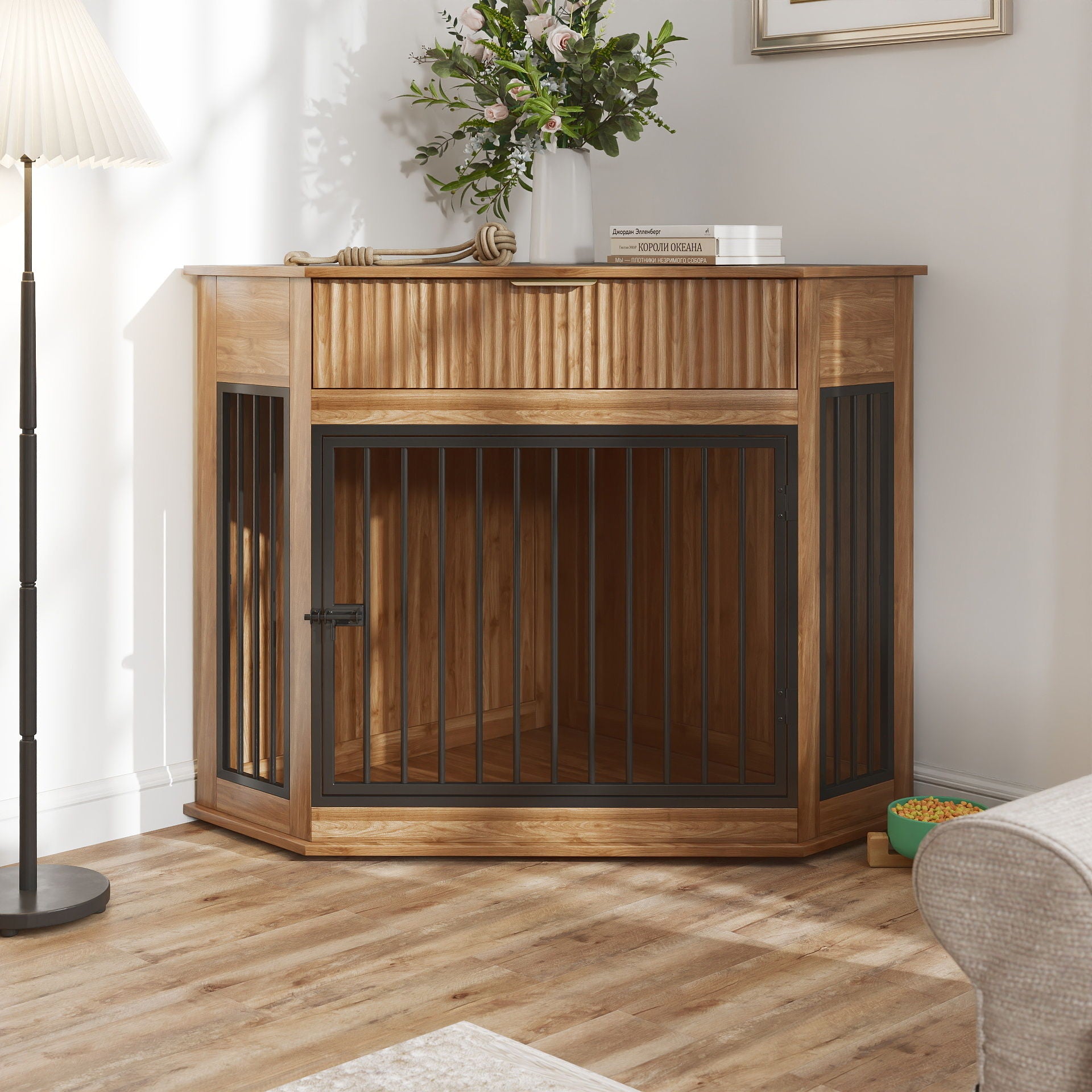 Corner Dog Crate