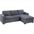 2 Piece Sectional Sofa With Right Arm Chaise And Left Arm Sofa - Dark Gray