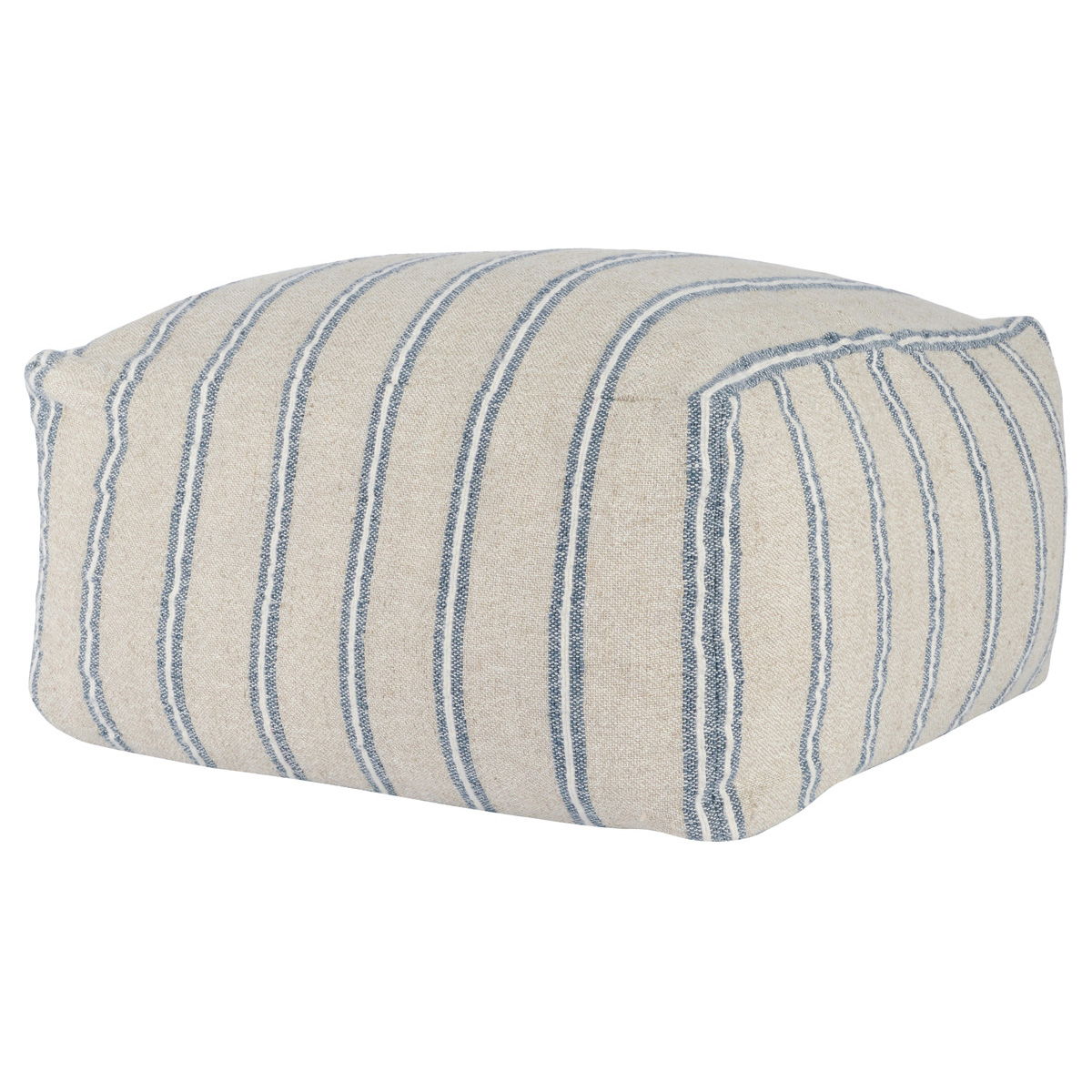 Delgada - Pouf - Natural / Blue